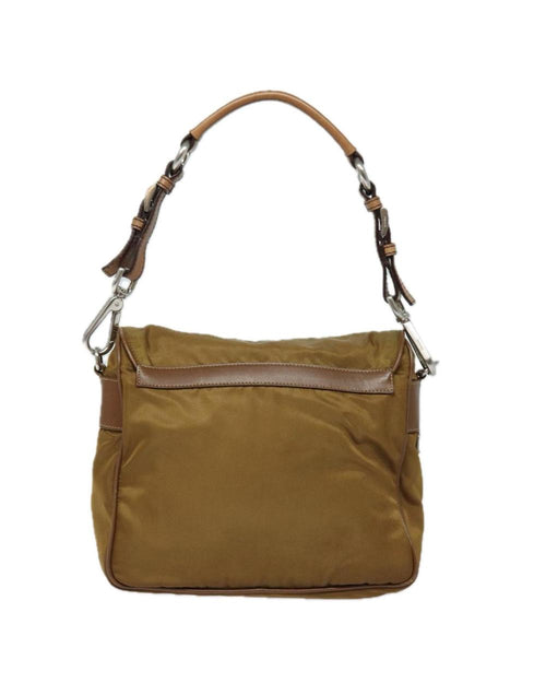 Brown Nylon Prada Shoulder Bag