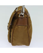 Brown Nylon Prada Shoulder Bag