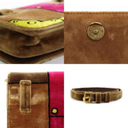 Brown Velvet Prada Belt Bags