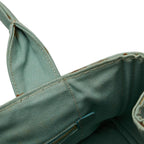 Green Canvas Prada Canapa Tote