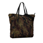 Green Canvas Prada Handbag