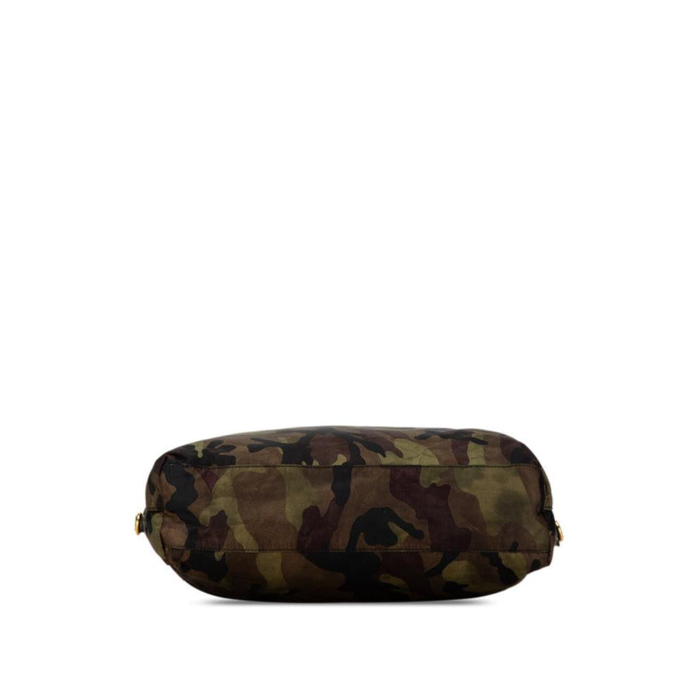 Green Canvas Prada Handbag