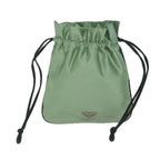 Green Fabric Prada Clutch