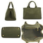 Green Fabric Prada Handbag