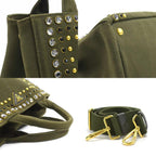 Green Fabric Prada Handbag