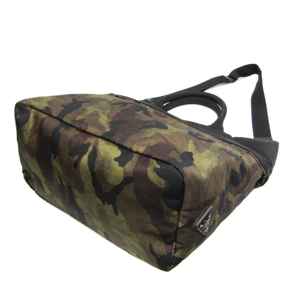 Green Fabric Prada Handbag