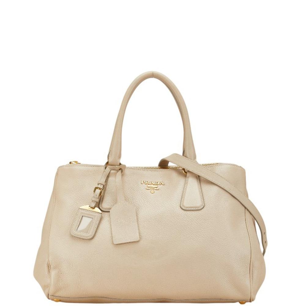 Green Leather Prada Handbag