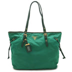 Green Leather Prada Tote