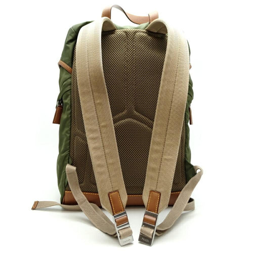 Green Leather Prada Backpack