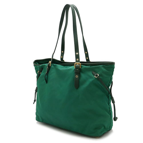 Green Leather Prada Tote