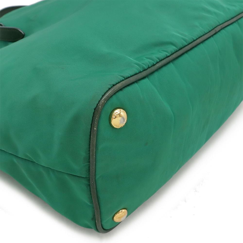 Green Leather Prada Tote