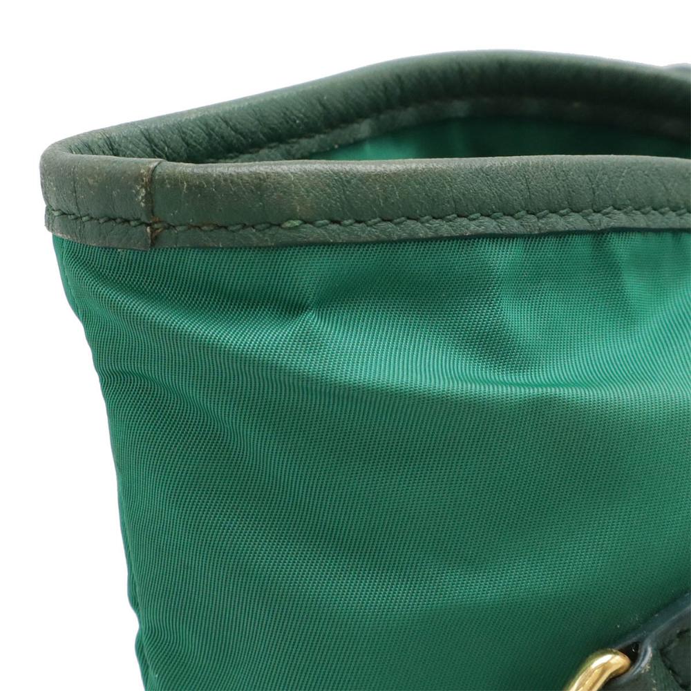 Green Leather Prada Tote