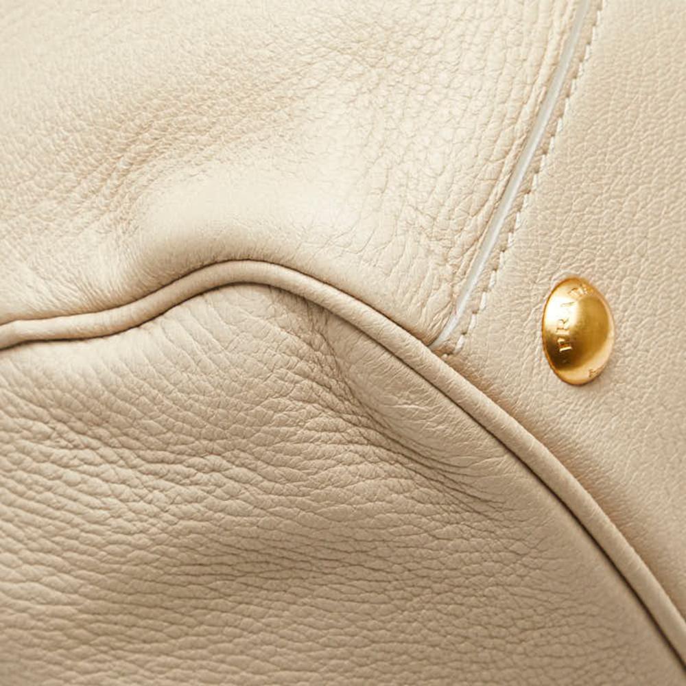 Green Leather Prada Handbag