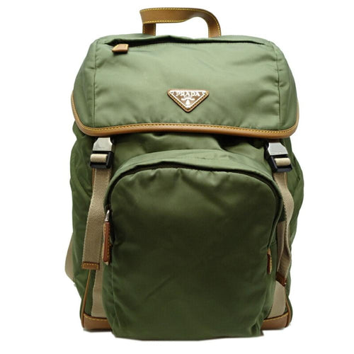 Green Nylon Prada Backpack