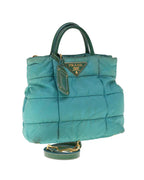 Green Nylon Prada Handbag