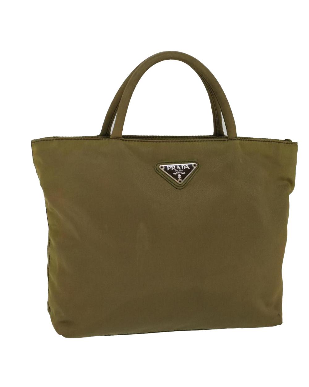 Green Nylon Prada Handbag