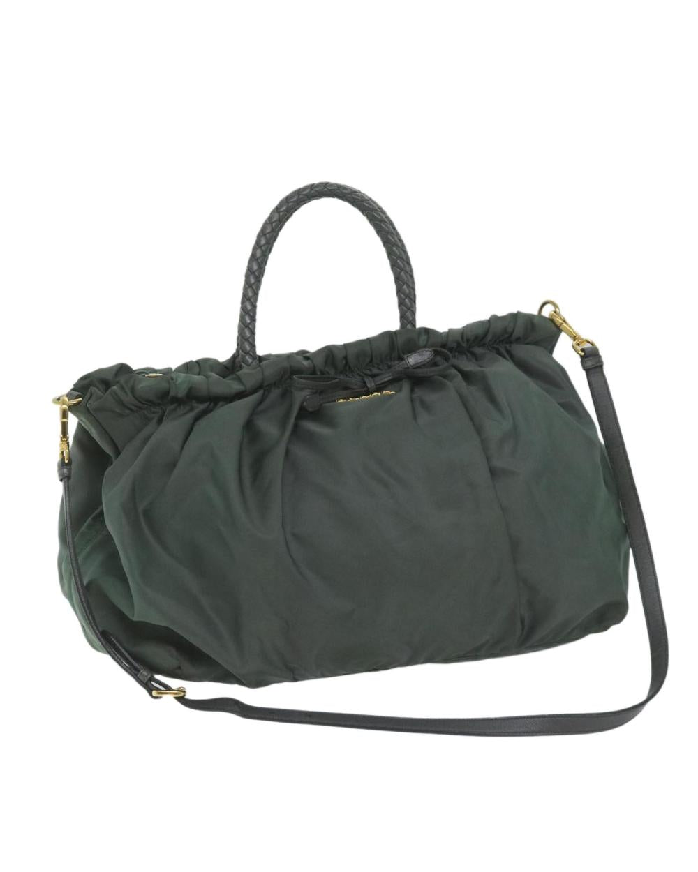 Green Nylon Prada Handbag