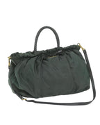 Green Nylon Prada Handbag