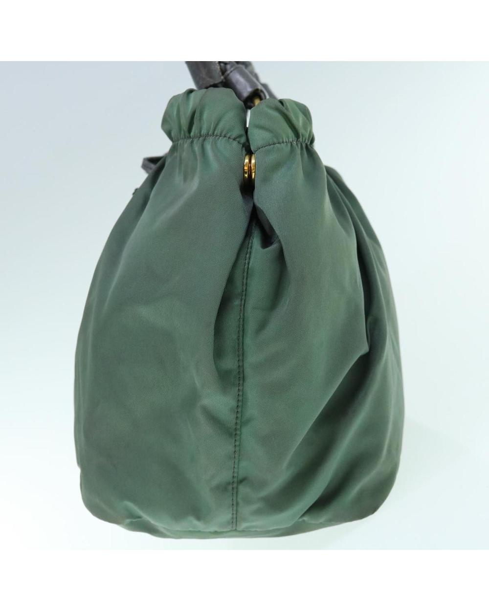 Green Nylon Prada Handbag