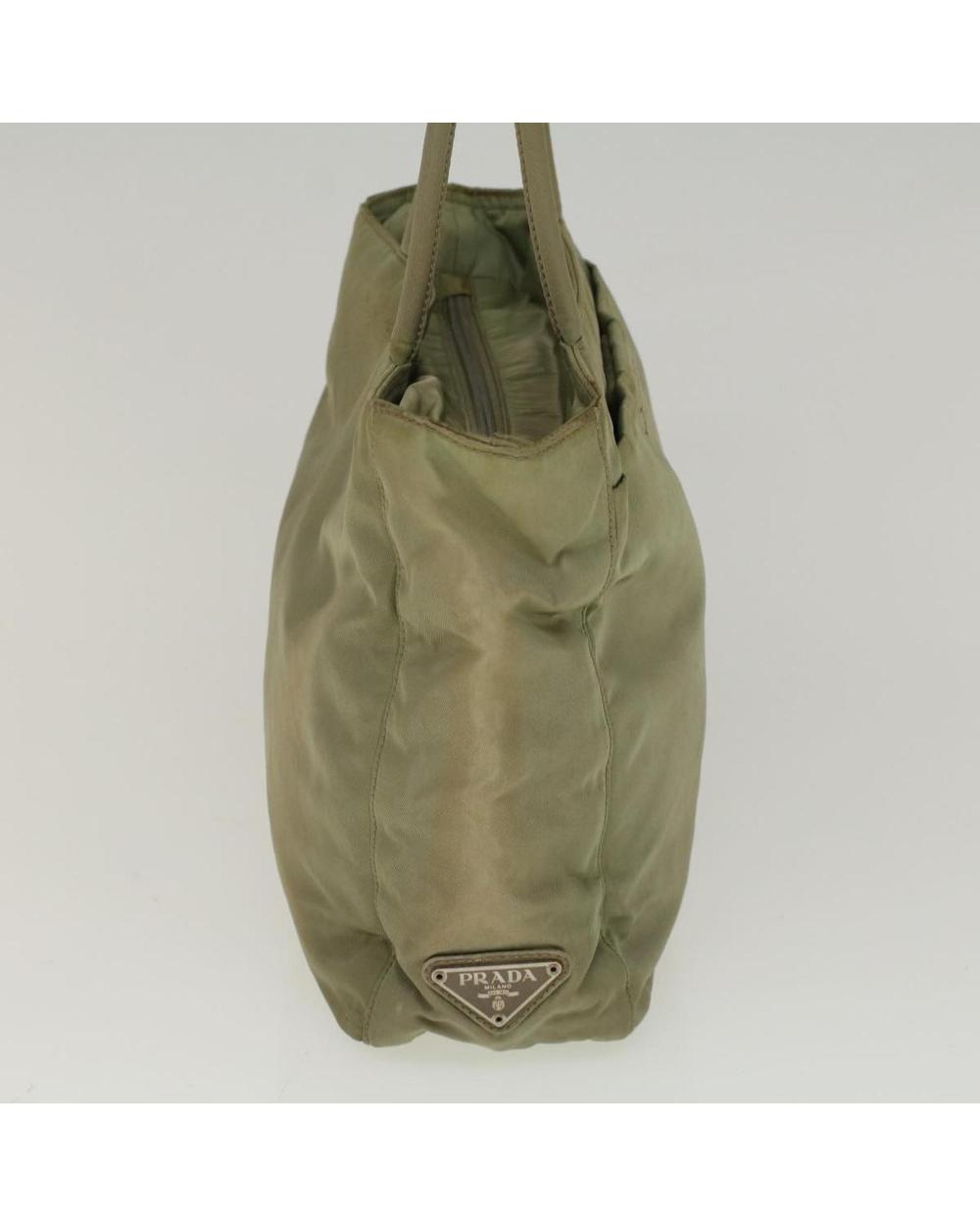 Green Nylon Prada Handbag