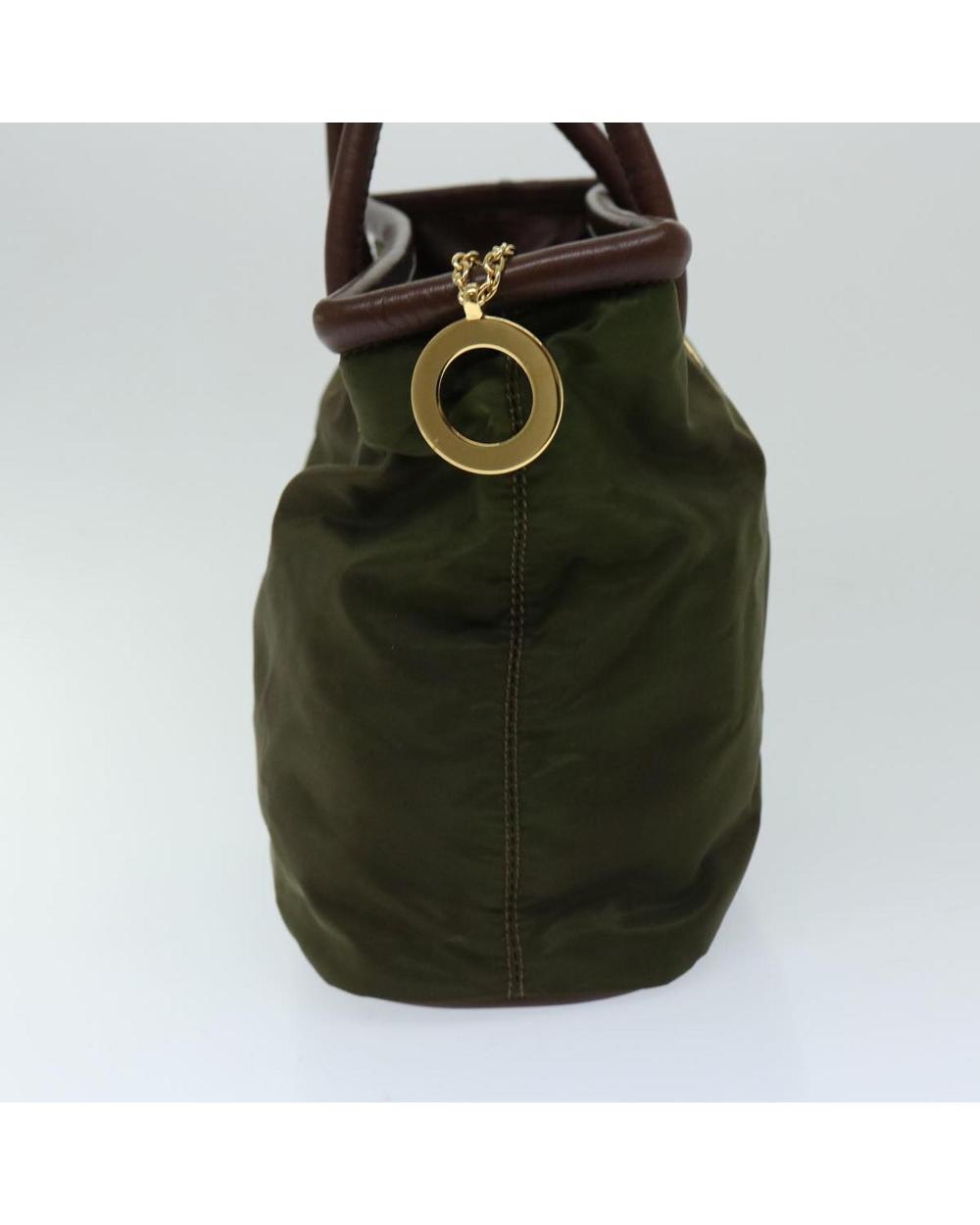 Green Nylon Prada Handbag