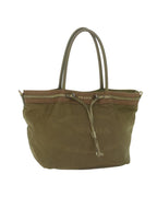 Green Nylon Prada Tote
