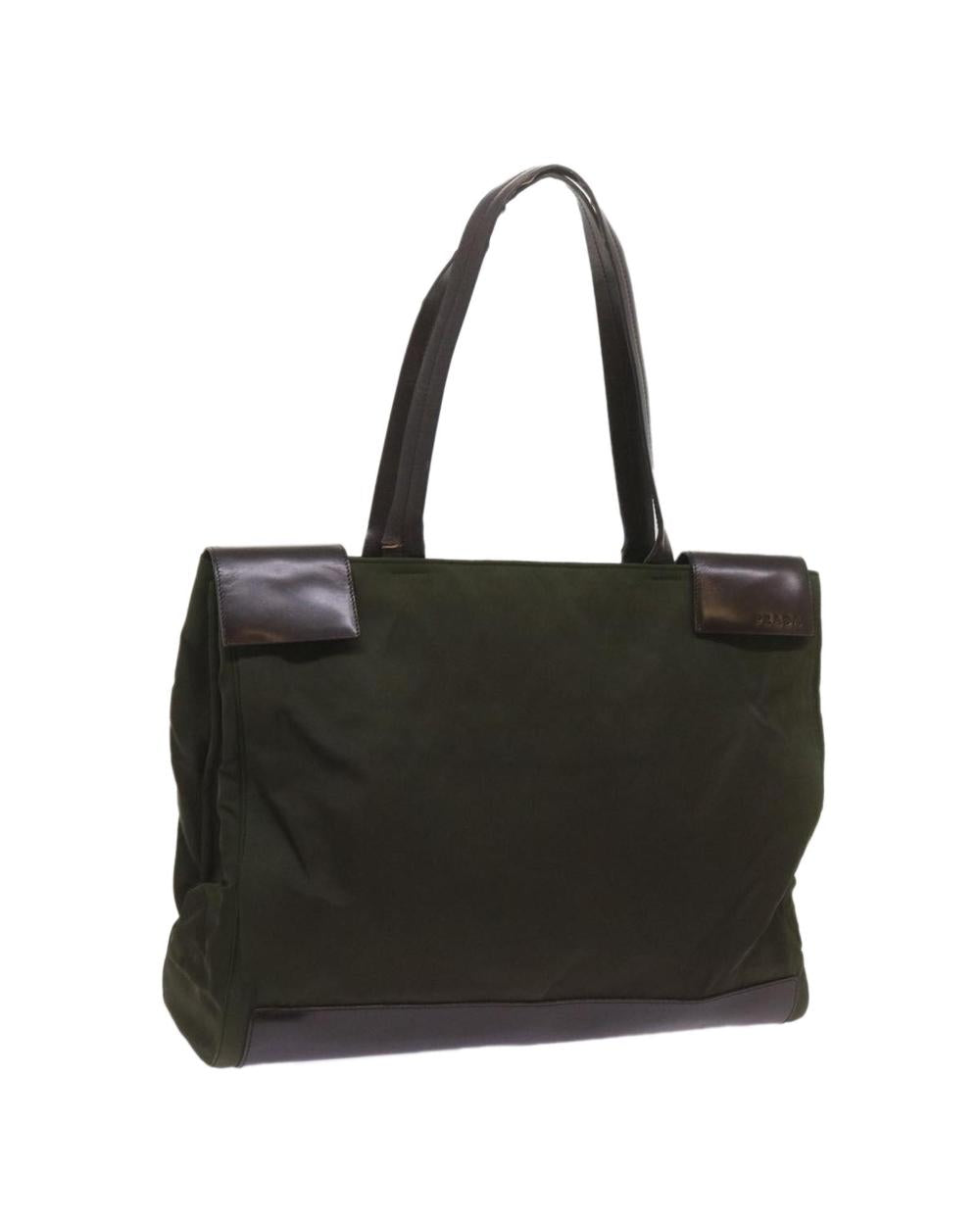 Green Nylon Prada Tote