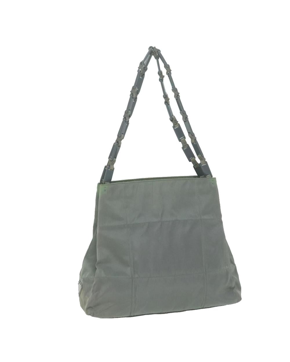 Green Nylon Prada Tote