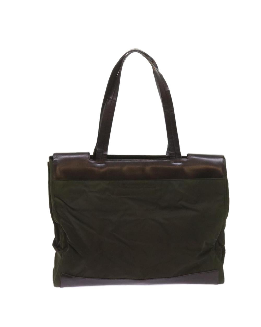 Green Nylon Prada Tote