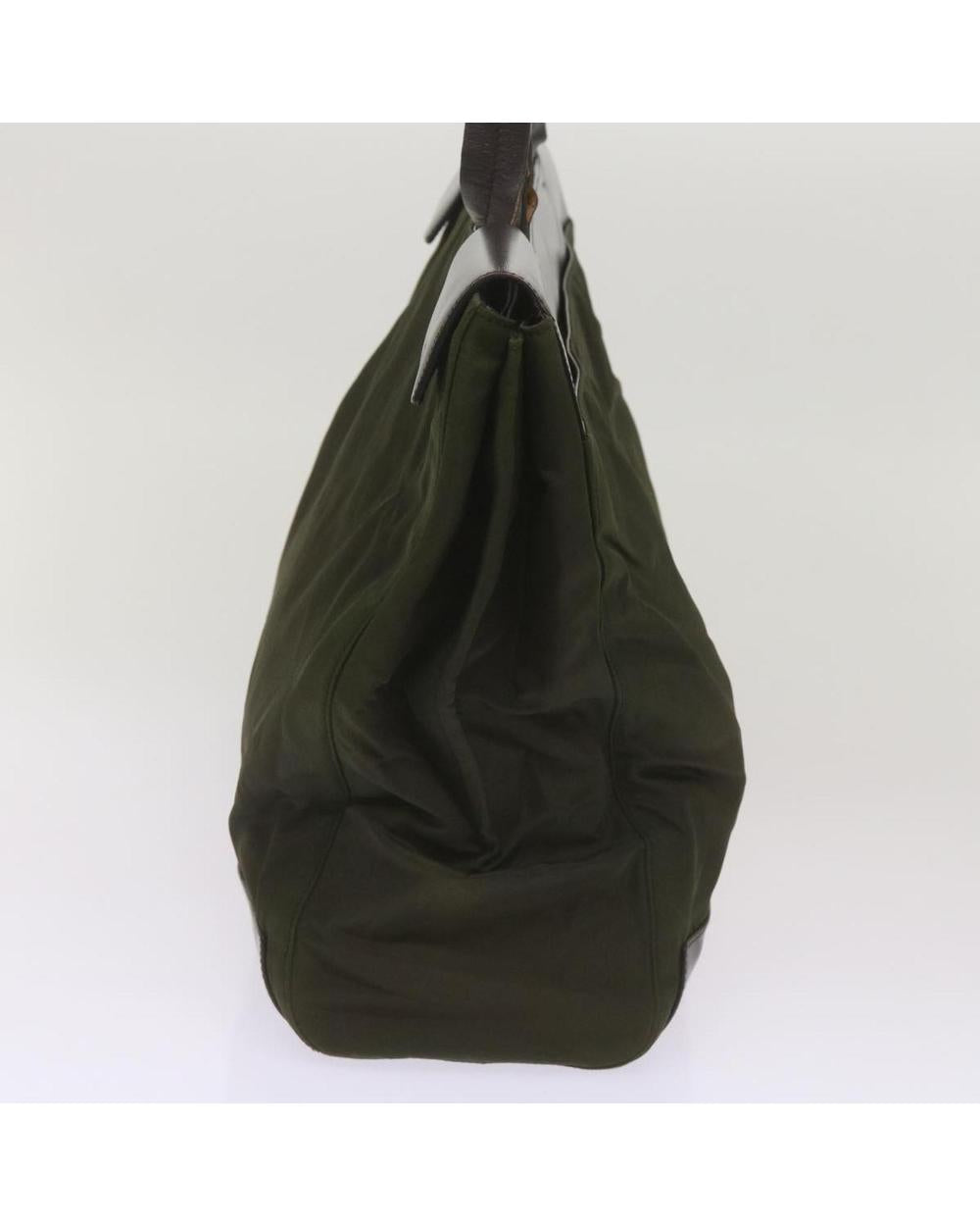 Green Nylon Prada Tote