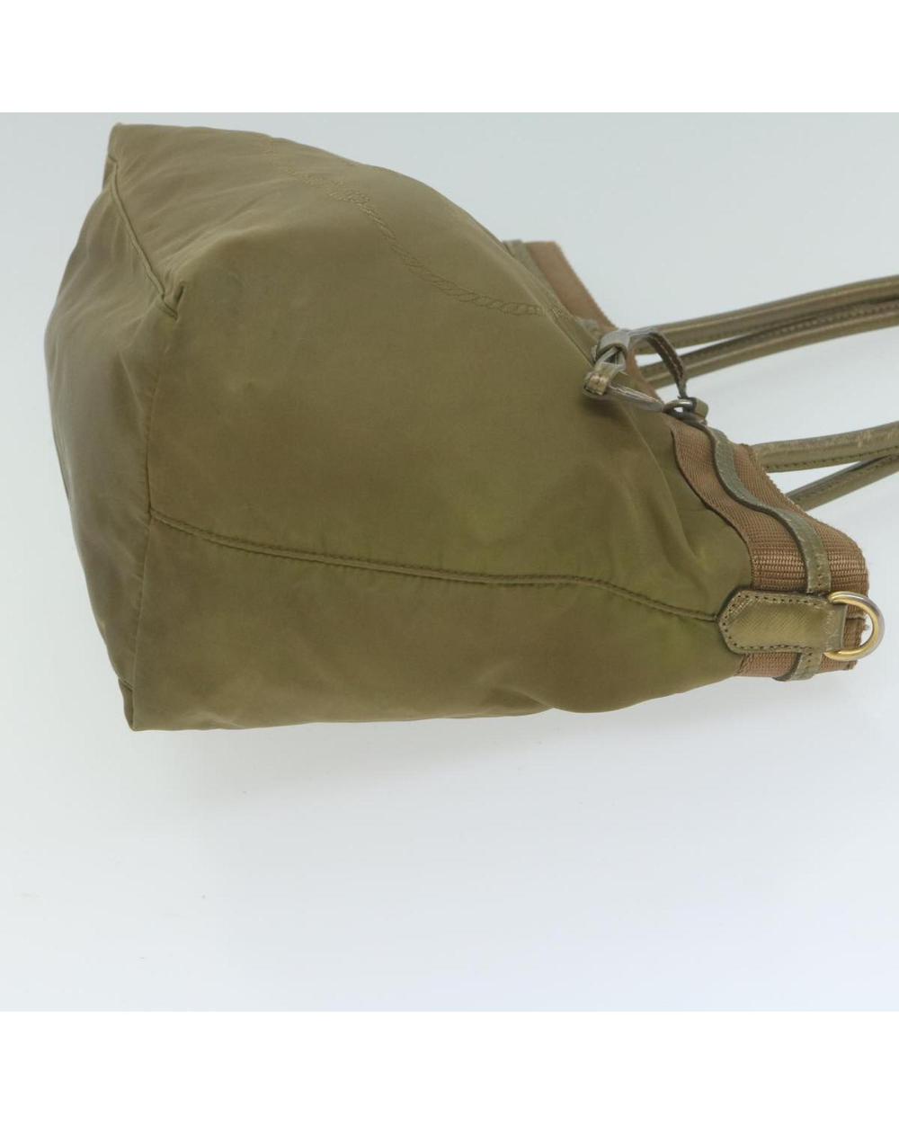 Green Nylon Prada Tote