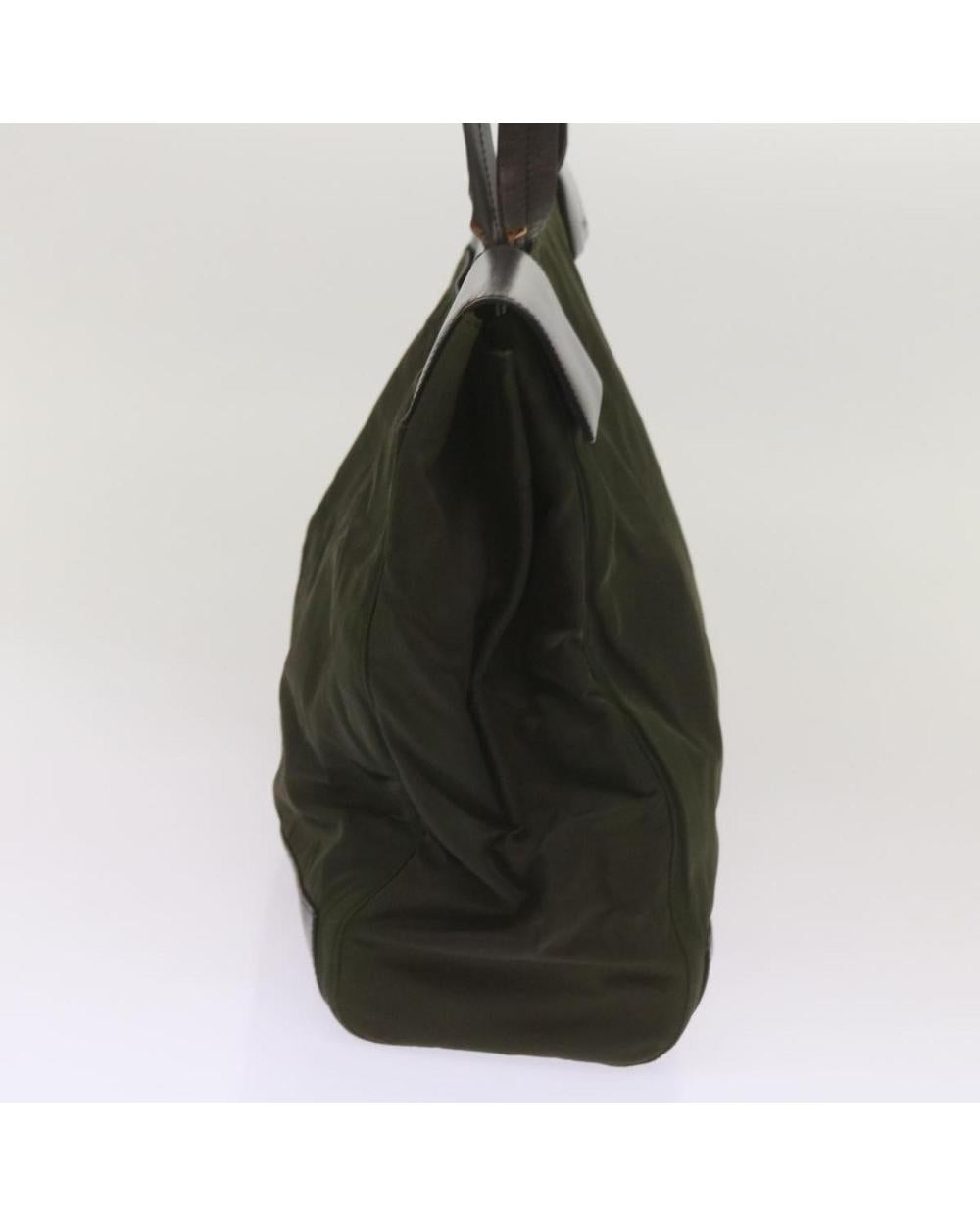 Green Nylon Prada Tote