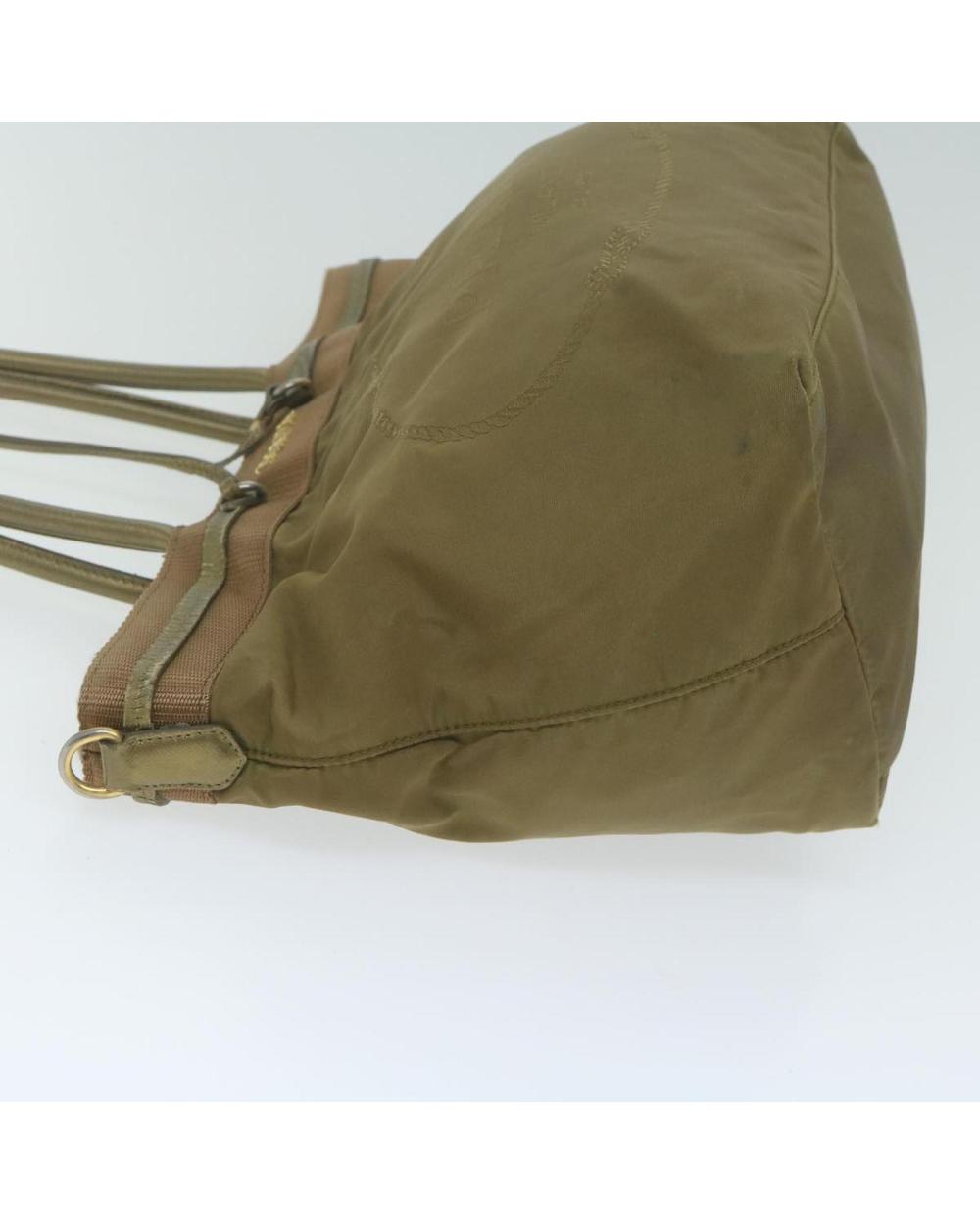 Green Nylon Prada Tote