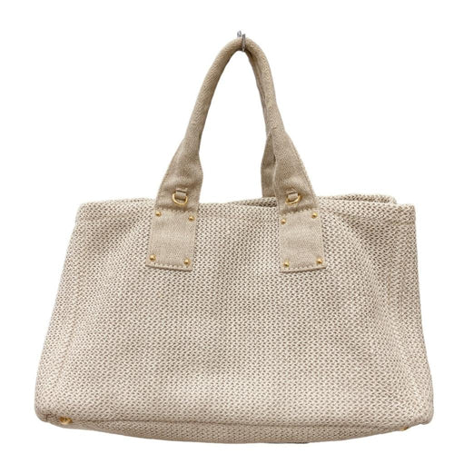 Grey Fabric Prada Canapa Tote