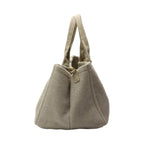 Grey Fabric Prada Canapa Tote
