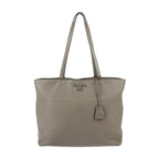 Grey Fabric Prada Shoulder Bag