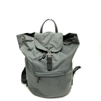 Grey Leather Prada Backpack