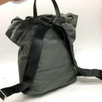 Grey Leather Prada Backpack
