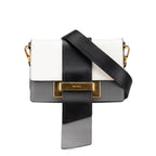 Grey Leather Prada Crossbody Bag