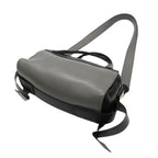 Grey Leather Prada Handbag