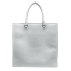 Grey Leather Prada Tote
