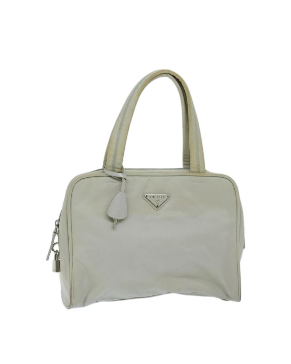 Grey Nylon Prada Handbag