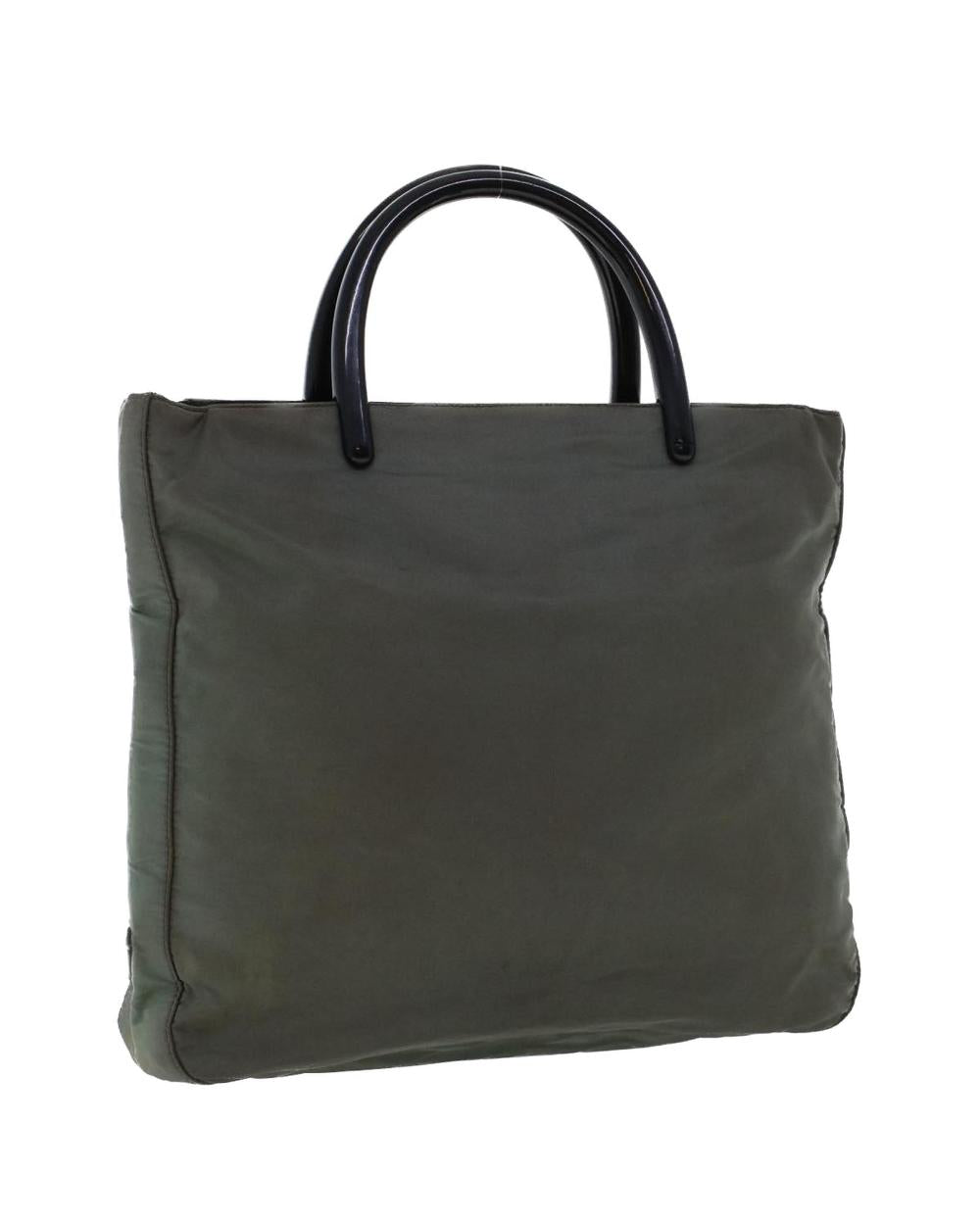 Grey Nylon Prada Handbag