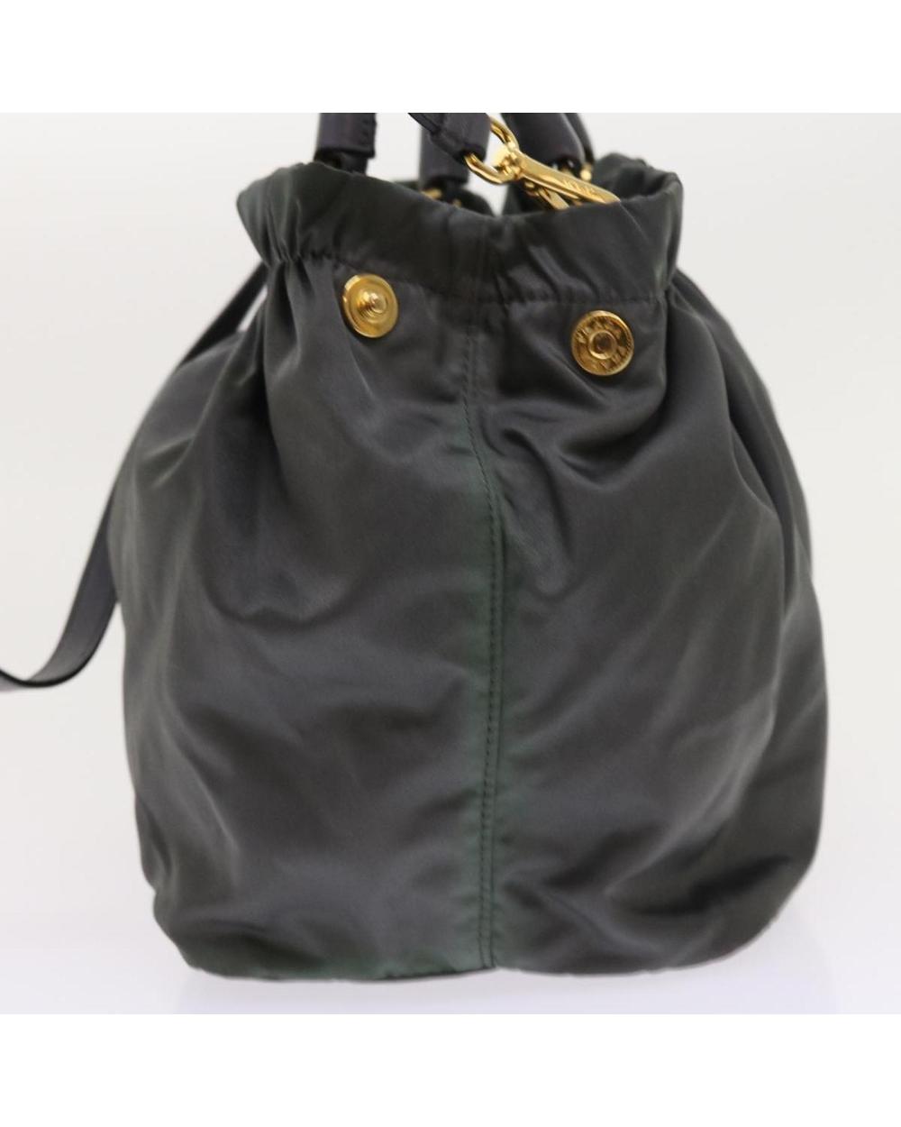 Grey Nylon Prada Handbag