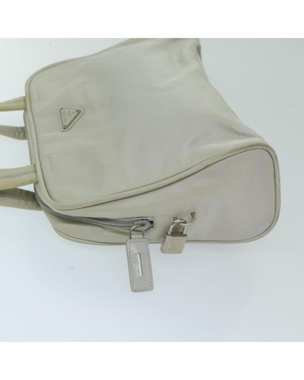 Grey Nylon Prada Handbag