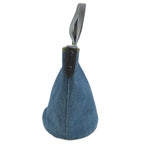 Navy Denim Prada Tote