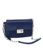 Navy Leather Prada Crossbody Bag
