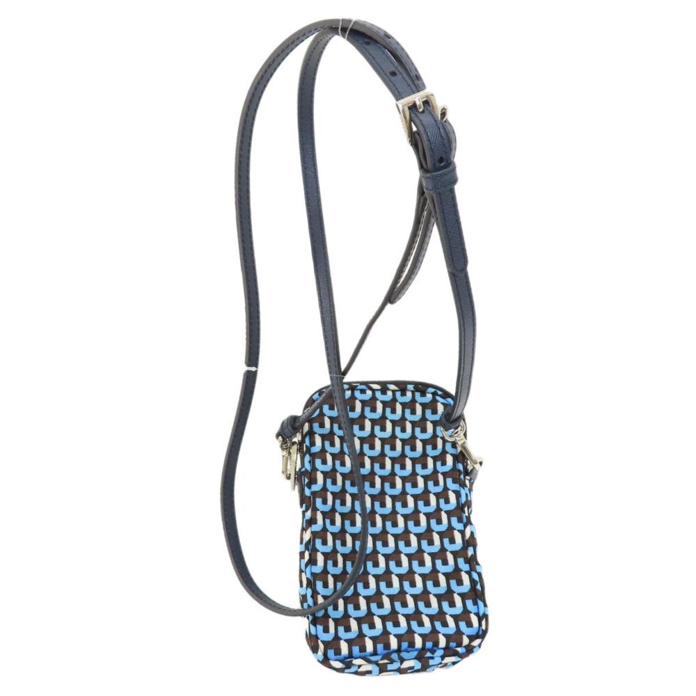 Navy Leather Prada Tessuto