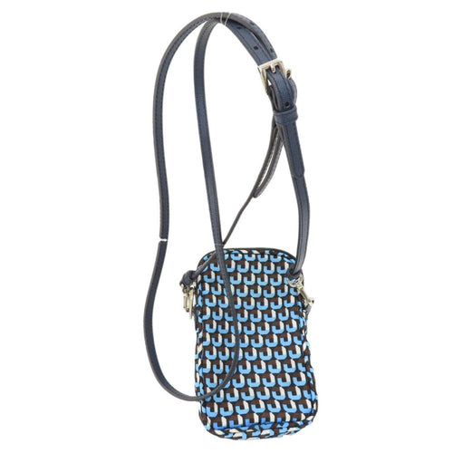 Navy Leather Prada Tessuto