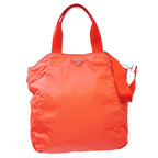 Orange Fabric Prada Tote